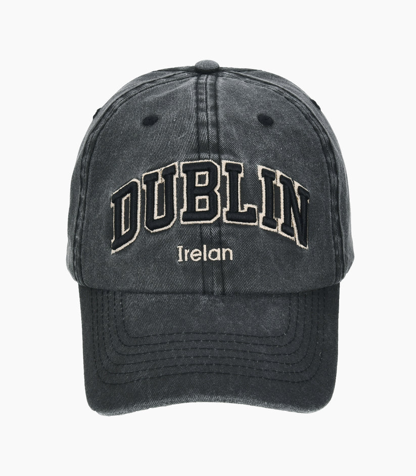 Dublin Rugby Caps Dublin baseball cap, dark Grey with Dublin embroidered, Robin Ruth bra