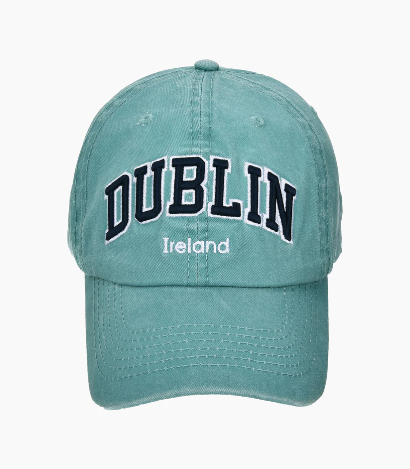 Dublin Rugby Caps Dublin baseball cap,Light Blue, with Dublin embroidered in Navy, Robin