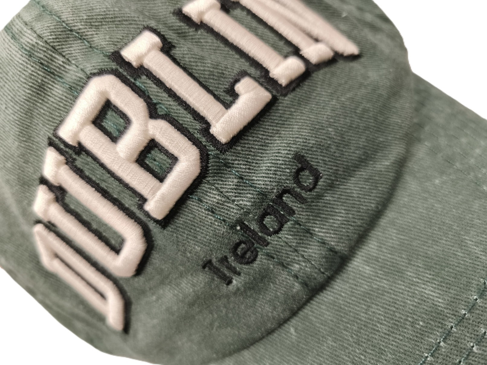 Dublin Baseball Cap, Green Denim, Robin Ruth