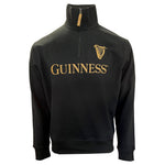 Guinness Zwart Embleem 1/4 Zip Sweatshirt, Zwart, XXL