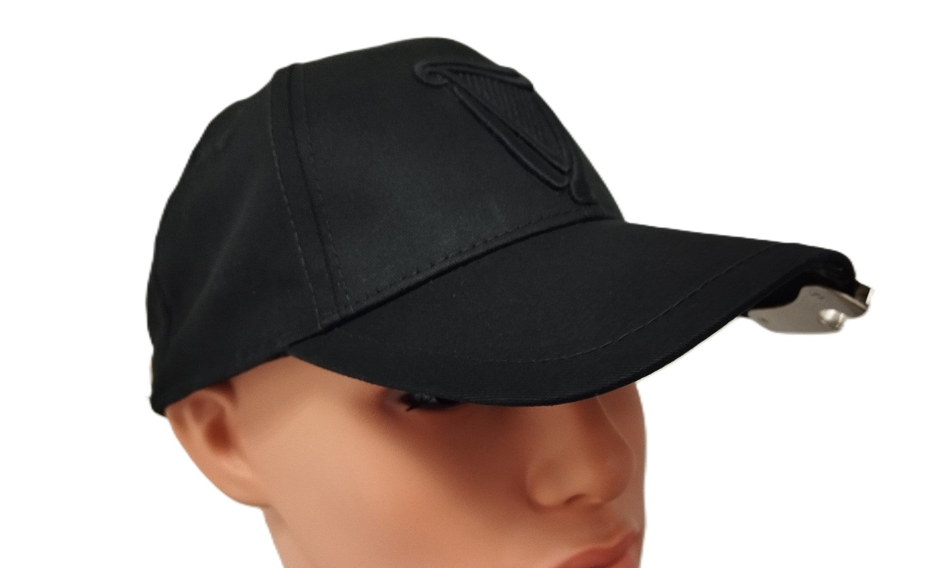 Black Guinness 3D Harp Bottle Opener Baseball Cap