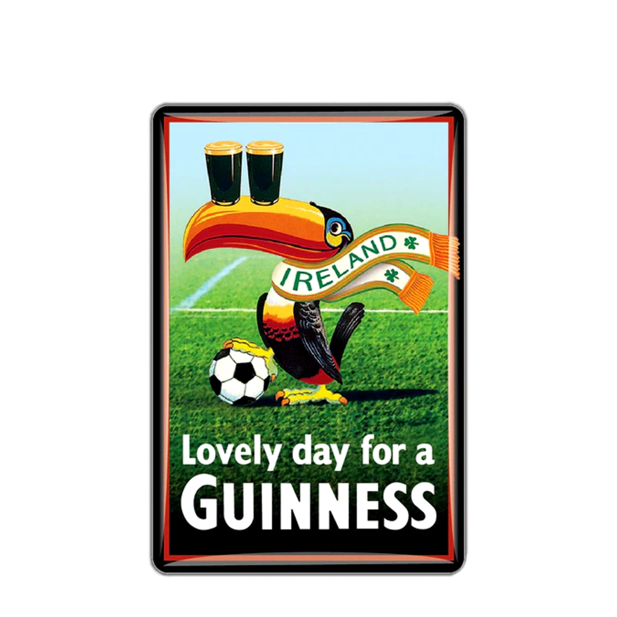 Guinness football toucan fridge magnet official Guinness souvenir