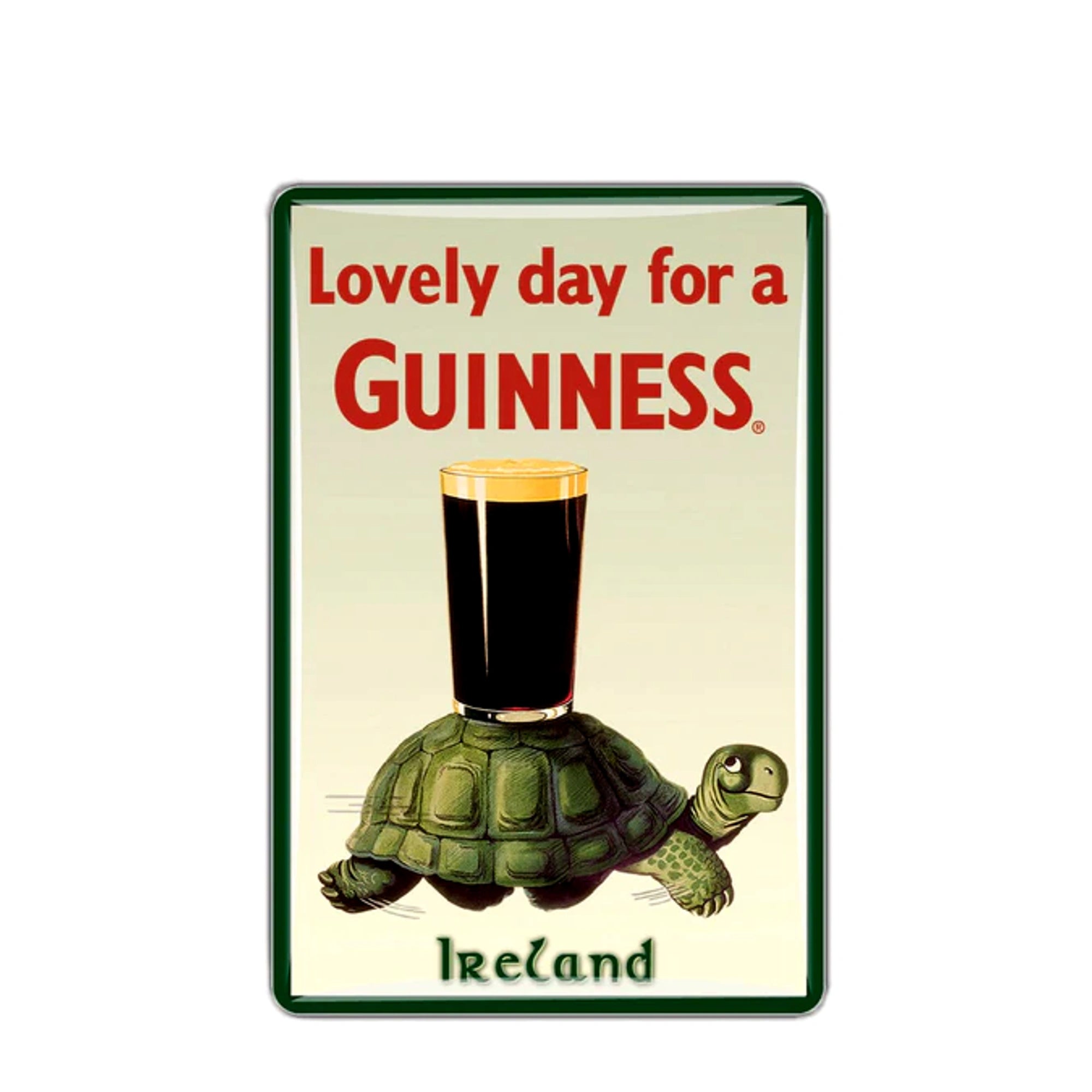 Guinness tortoise pint fridge magnet vintage Irish souvenir