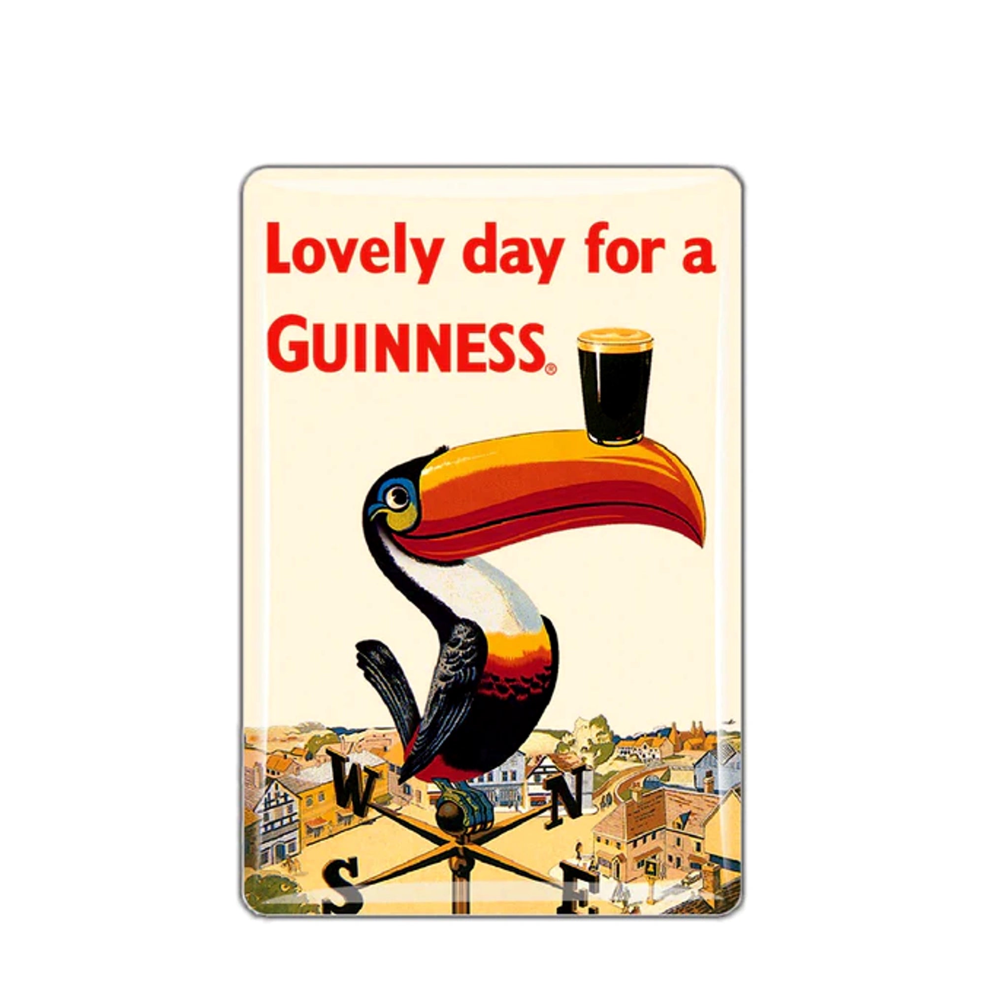 Guinness toucan weather vane fridge magnet lovely day for a Guinness