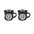 Guinness black espresso cups set of two ceramic mugs